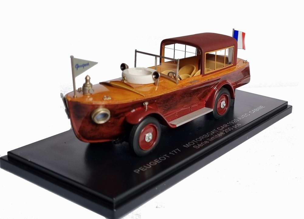 Voiture PEUGEOT 177 MOTORBOAT CAR 1925 AVEC CABINE