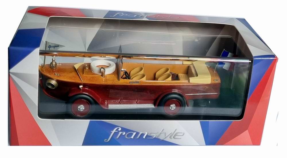 Miniature PEUGEOT177 voiture bateau 1925 Torpedo