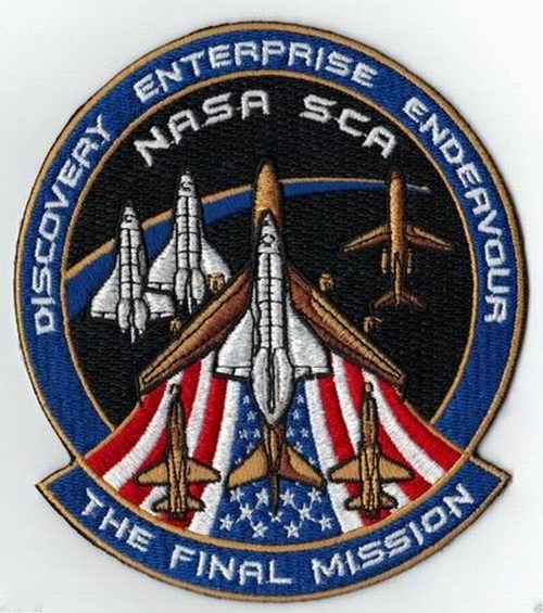 Patch NASA Navette Spatiale DISCOVERY ENTERPRISE ENDEAVOUR The Final Mission