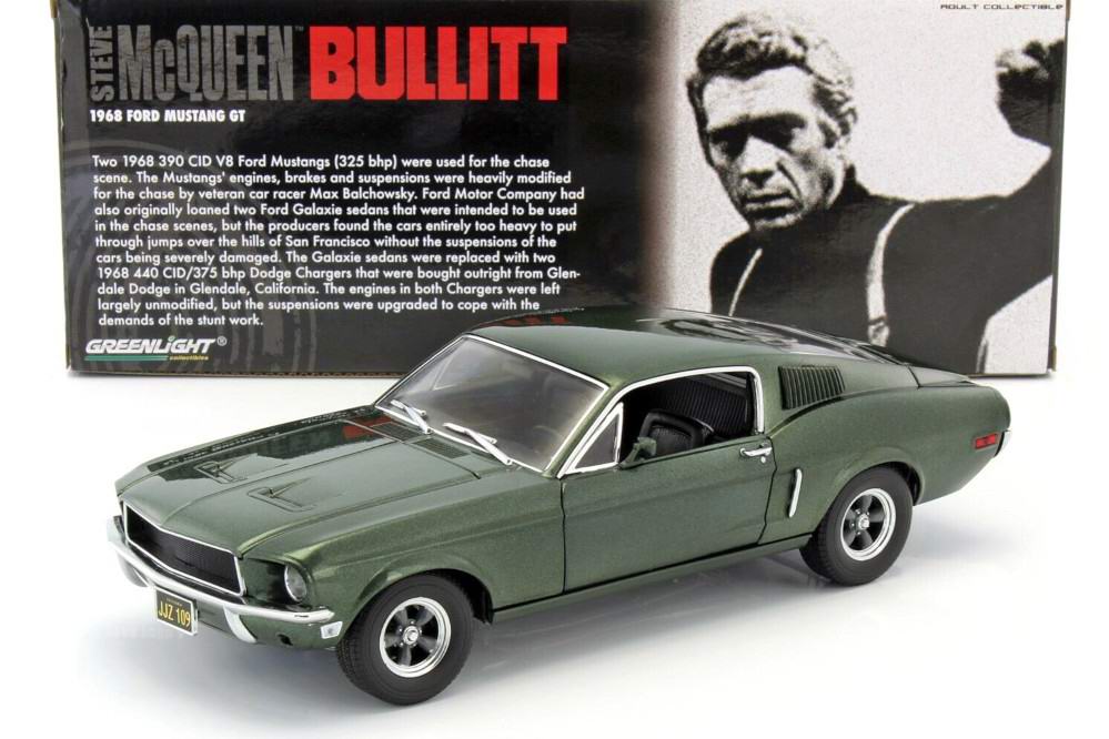 Voiture Ford Mustang GT390 1968 Bullitt 1/18
