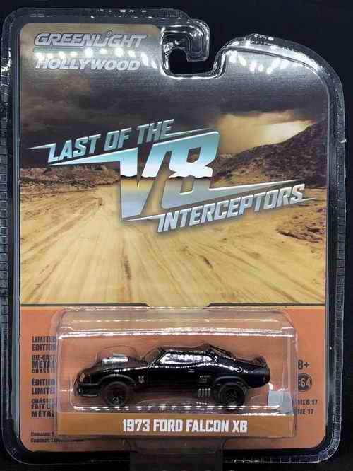 Voiture miniature Mad Max Ford Falcon XB Coupe 1973 V8 Interceptor 1/64 Greenlight