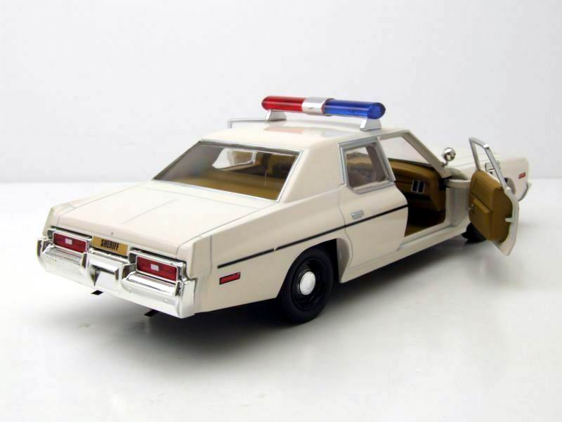 Voiture police Dodge Monaco Rosco P Coltrane Shérif fais-moi peur métal 1/24