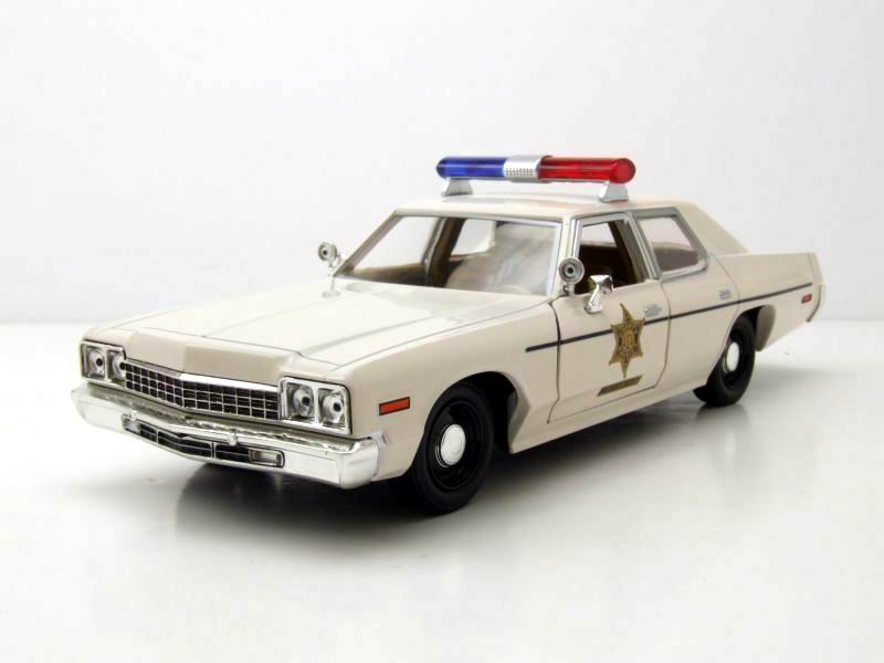 Voiture police Dodge Monaco Rosco P Coltrane Shérif fais-moi peur métal 1/24