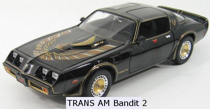 Véhicule Métal Pontiac Trans Am Firebird 1980 Smokey and the Bandit 2, Cours après moi Shériff au 1/18