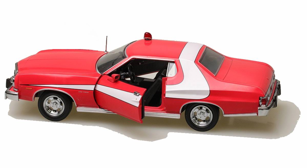 FORD Gran Torino 1976 du Film STARSKY ET HUTCH en Metal au 1 24 Capachat