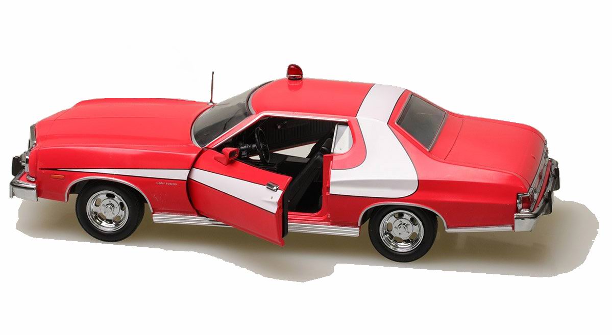 Voiture métal Ford Gran Torino Starsky et Hutch kit 1/24