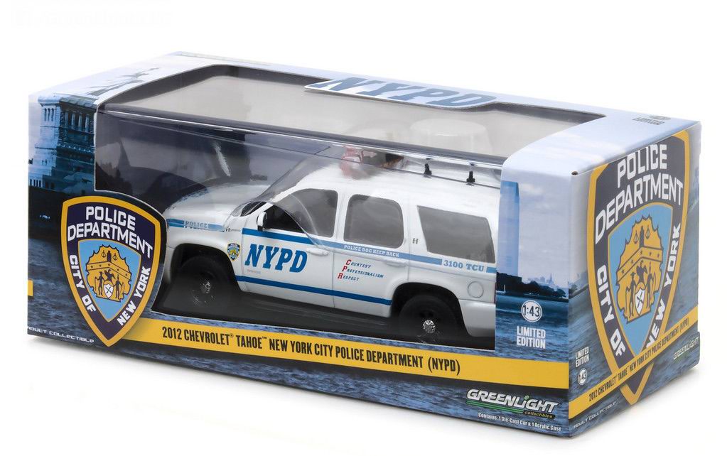 Véhicule CHEVROLET Tahoe 2012 NYPD NEW YORK POLICE DEPARTMENT 1/43