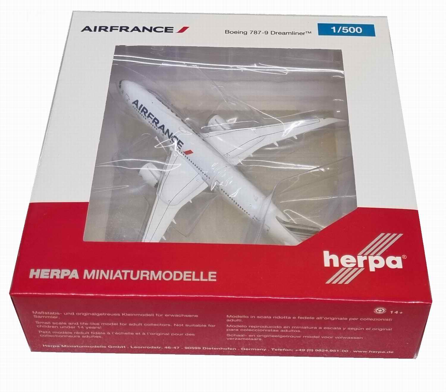 Maquette B787-9 Dreamliner AIR FRANCE 1/500