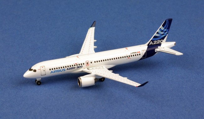 Maquette Avion AIRBUS A220-300 AIRBUS INDUSTRIES 1/200