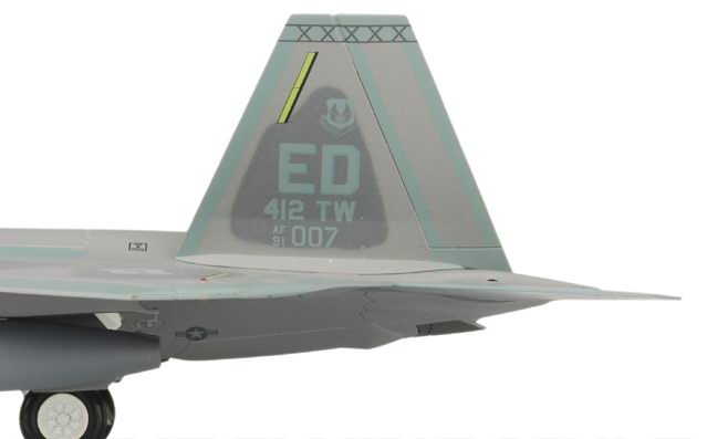 Maquette avion LOCKHEED F-22A Raptor USAF 412th TW, 411th FLTS 2013 1/72