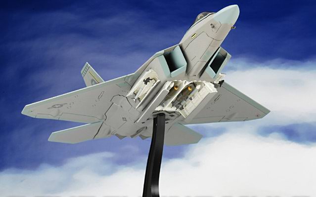 Maquette avion LOCKHEED F-22A Raptor USAF 412th TW, 411th FLTS 2013 1/72