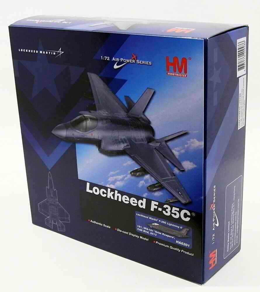 Maquette avion LOCKHEED F35C Lightning II VFA-101 Grim Reapers US Navy 1/72