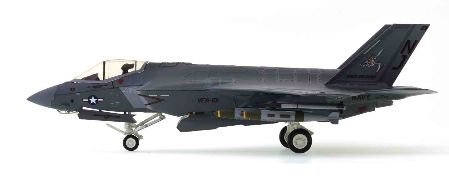 Maquette avion LOCKHEED F-35C Lightning II VFA-101 Grim Reapers US Navy 1/72