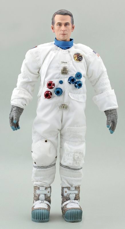 Figurine Astronaute Capitaine Eugene Andrew Gene Cernan Apollo 17 Dernier Homme Sur La Lune 1/6 30cm