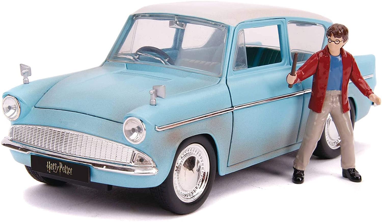 FORD ANGLIA 1959 AVEC FIGURINE HARRY POTTER Voiture de Collection 1/24