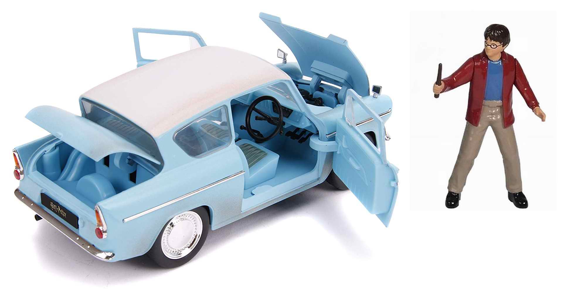 FORD ANGLIA 1959 AVEC FIGURINE HARRY POTTER Voiture de Collection 1/24