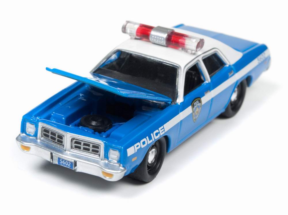 Voiture miniature Cadillac 1959 Ghostbusters ECTO 1 Dodge Monaco Police 1977 4 Figurines du Film S.O.S. Fantômes Métal 1/64