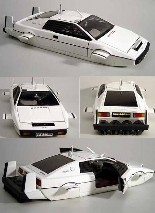 Voiture LOTUS ESPRIT James Bond au 1/18