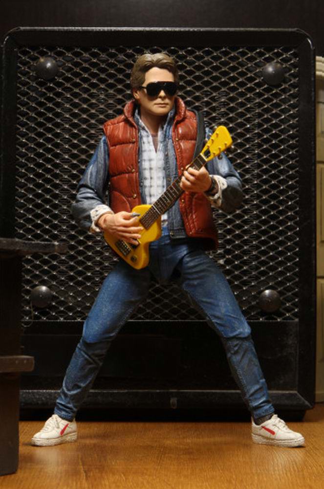 Figurine Marty McFly guitare film Retour vers le Futur 1