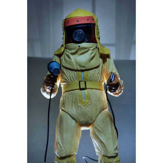 Figurine Marty McFly Combinaison jaune Spatiale AntiRadiation film Retour vers le Futur 1