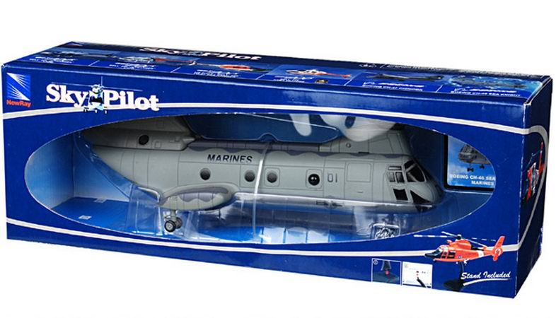 Hélicoptère Boeing CH46 Sea Knight US NAVY MARINES au 1/55