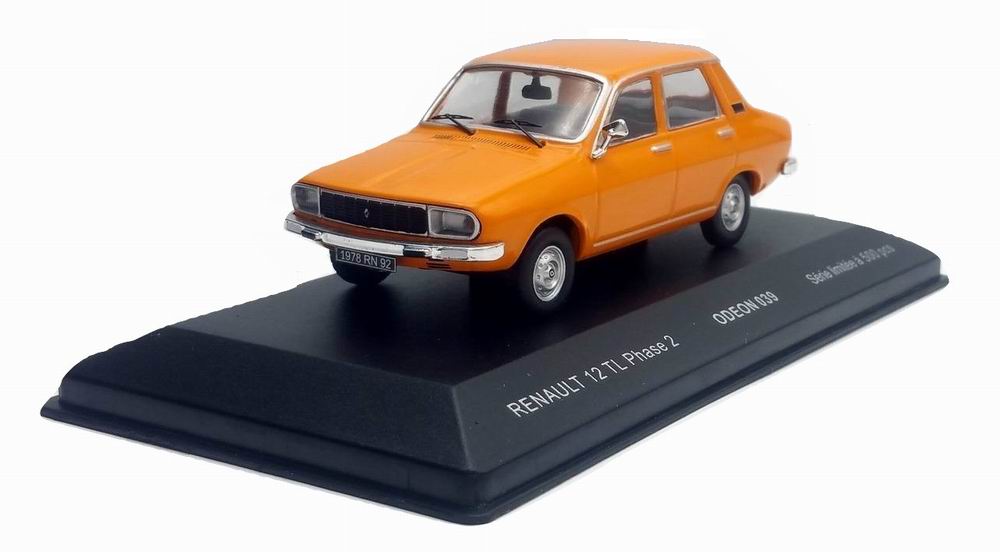 Voiture Miniature Renault 12 TL Phase 2 Orange 1/43