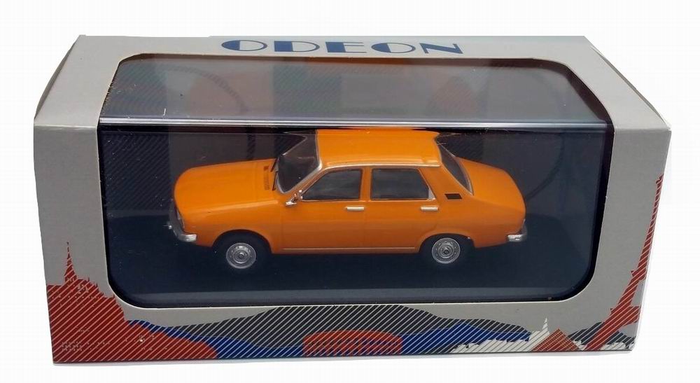 Petite voiture renault r12 tl orange restylée 1/43