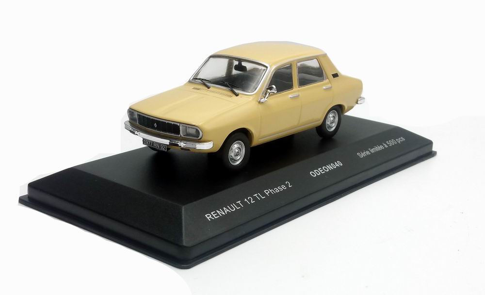 Voiture Miniature Renault 12 TL Phase 2 Beige 1/43