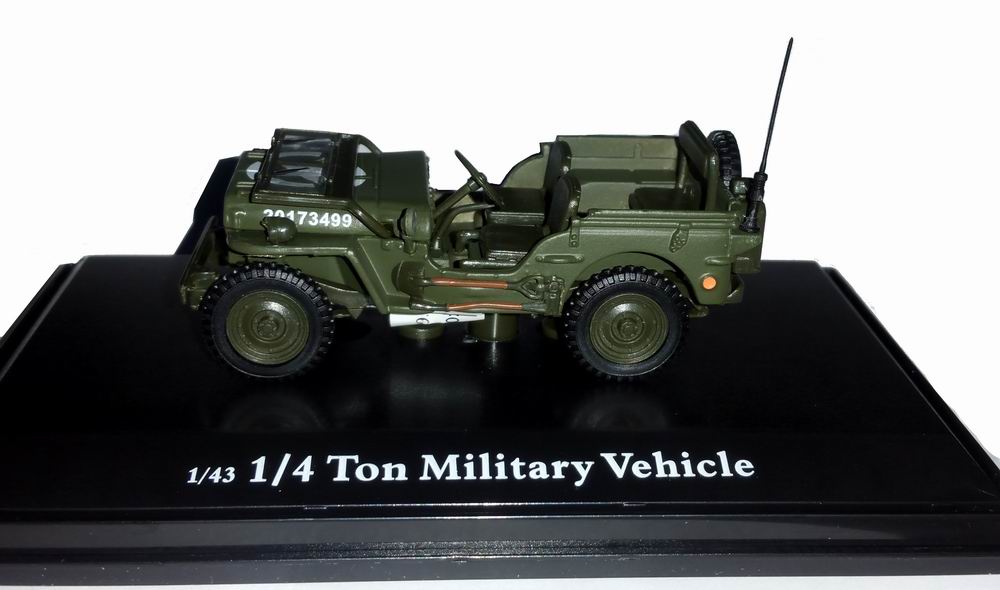 Voiture Jeep Willys Ouverte Militaire US ARMY D-DAY 6 Juin 1944 Oliex 1/43