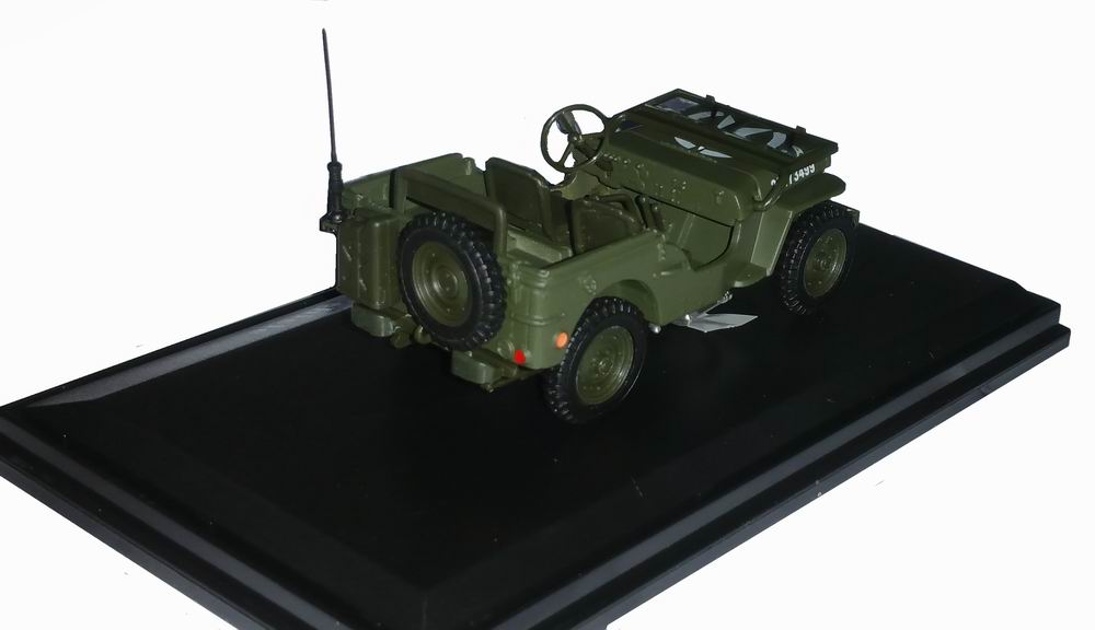 Voiture Jeep Willis Ouverte Militaire US ARMY jour J 6 Juin 1944 Oliex 1/43