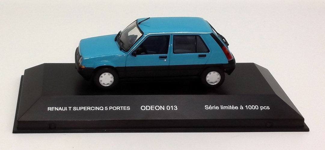 Voiture Miniature 1/43 Renault 5 Supercinq GTL 1984 - Modèle Collection JUMAJO - Rouge, Vitrine Inclus