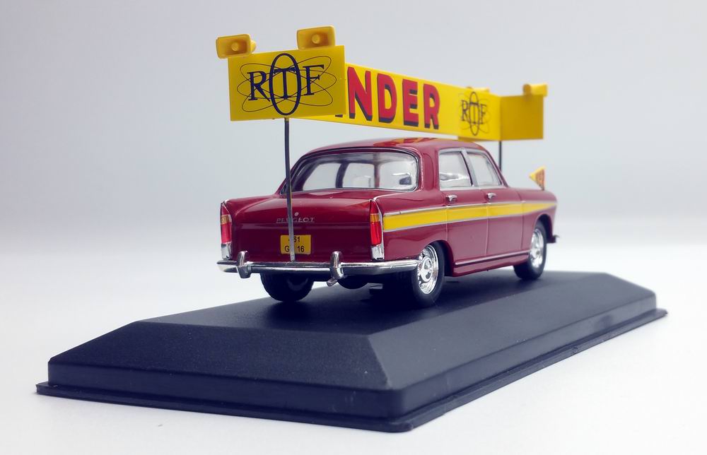 Voiture miniature PEUGEOT 404 Pinder ORTF 1/43