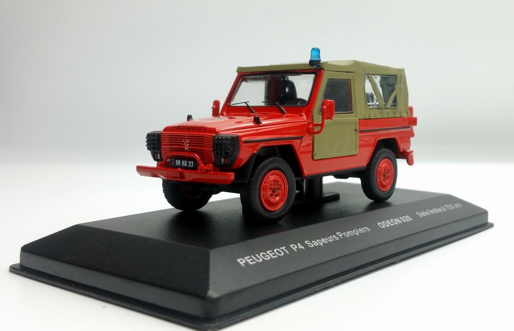 Miniature Peugeot P4 Sapeurs Pompiers
1/43 Odeon