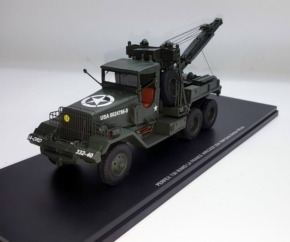 Miniature camion  WARD LAFRANCE DEPANNEUSE MILITAIRE US 1944 NORMANDIE 1/43