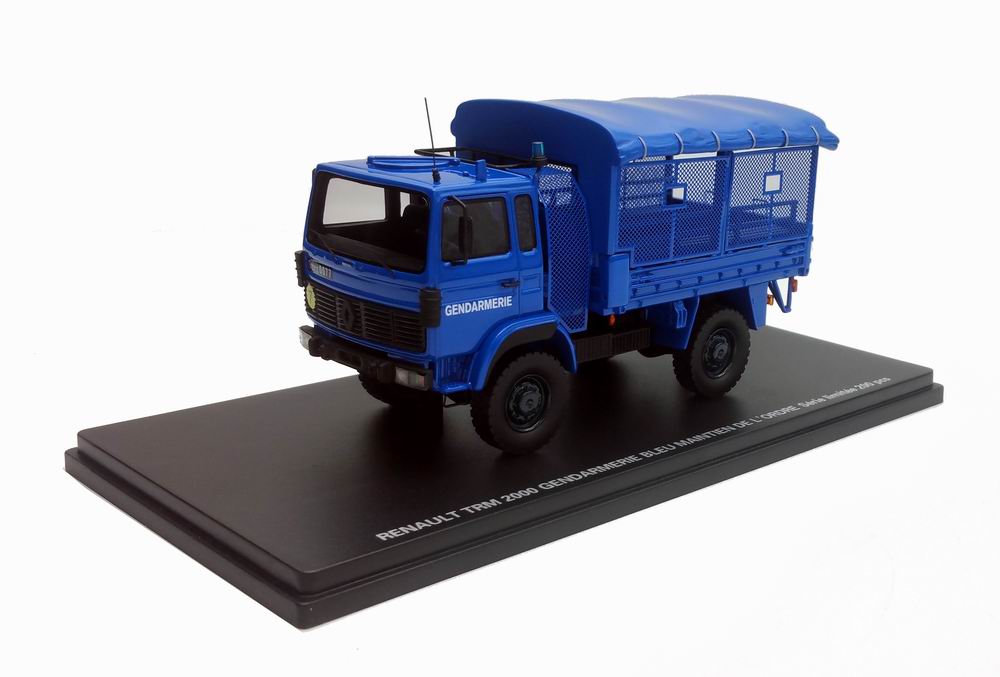 Miniature Camion RENAULT TRM 2000 MO GENDARMERIE Transport de troupes 1/43