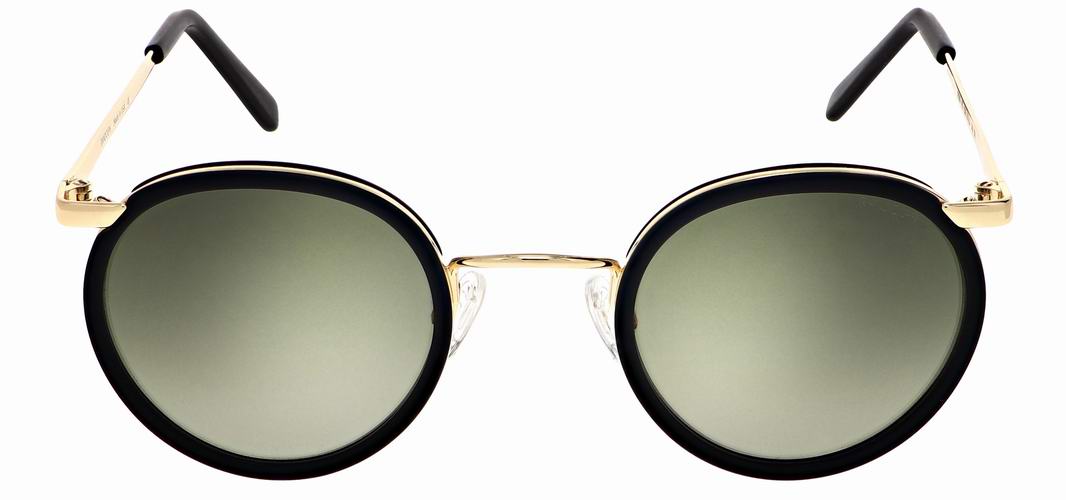 LUNETTES DE SOLEIL marine sous marin us navy monture fusion or verre vert Randolph