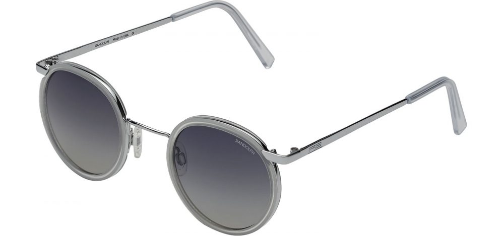 LUNETTES DE SOLEIL marine sous marin us navy monture chrome brillant verre gris Randolph