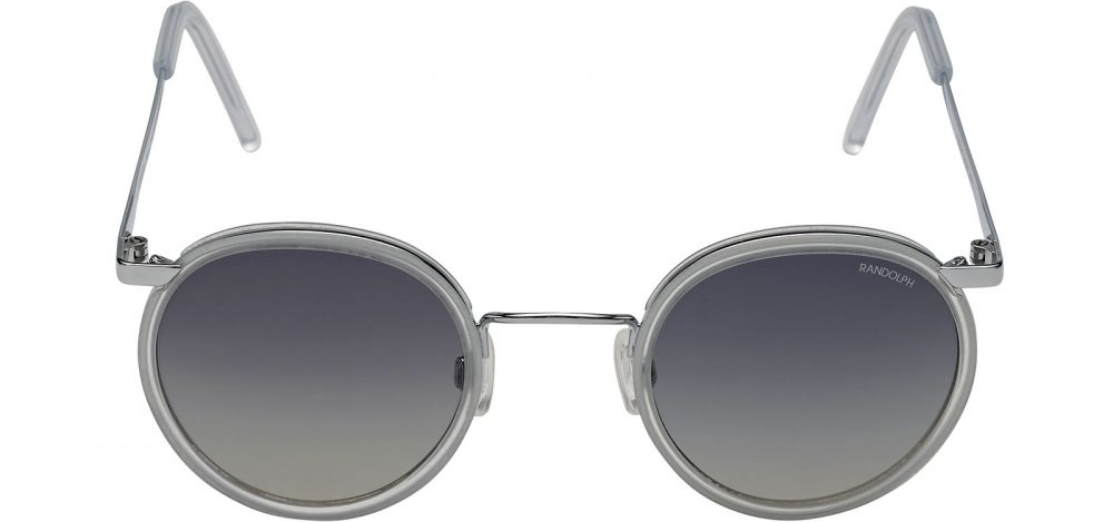 LUNETTES DE SOLEIL Rondes P3 sous marinier us navy monture Chrome brillant verre gris Randolph