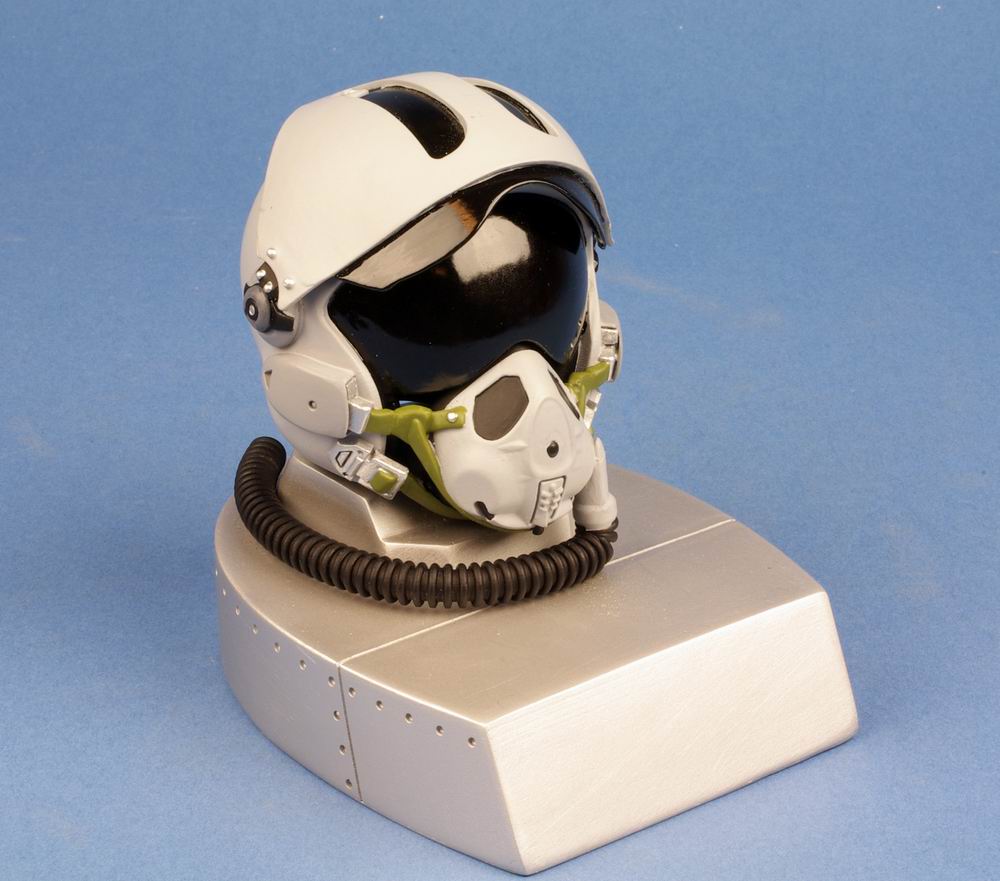 réplique miniature Casque de pilote de chasse au 1/4