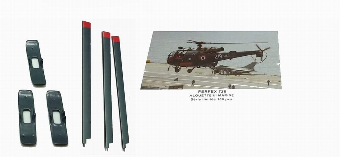 Modèle Alouette III SA316 MARINE NATIONALE  1/43