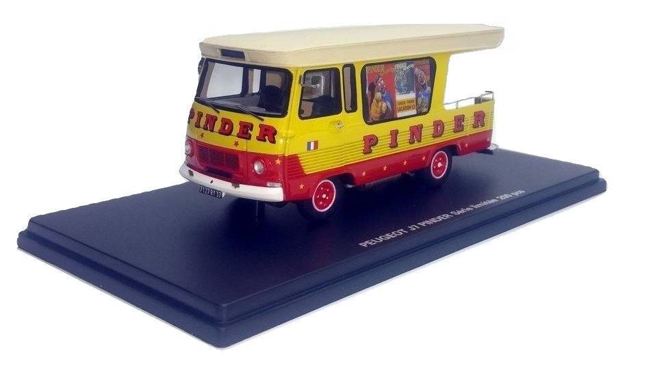 Miniature Camionnette PEUGEOT J7 CIRQUE PINDER 1/43