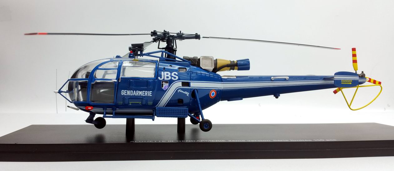 maquette Hélicoptère ALOUETTE 3 SA.316 Gendarmerie Nationale Immatriculé 1/43