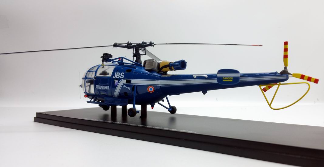 Maquette Hélicoptère ALOUETTE 3 SA.316 Gendarmerie Nationale Immatriculé 1/43