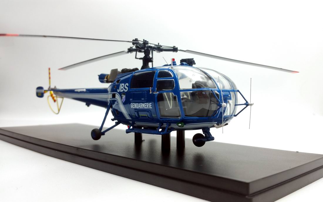 Modèle Hélicoptère ALOUETTE 3 SA.316 Gendarmerie Nationale Immatriculé 1/43