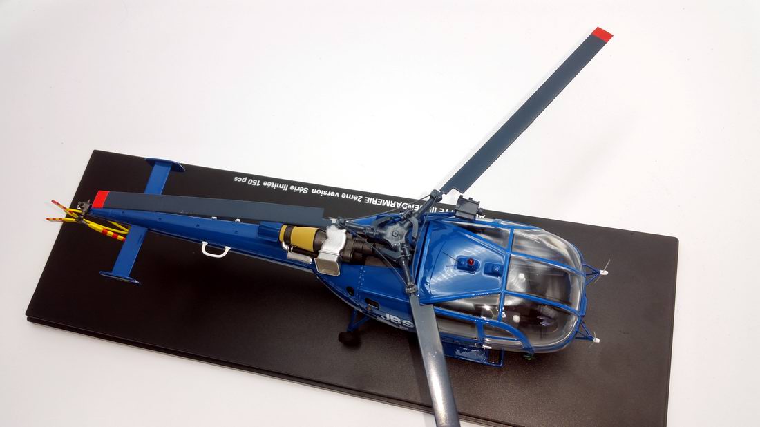 Modèle Hélicoptère ALOUETTE 3 SA316 Gendarmerie Nationale Immatriculé 1/43