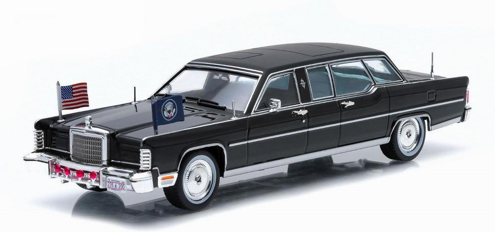 Limousine Lincoln Continental de 1972 Voiture Présidentielle Ronald Reagan 1/24