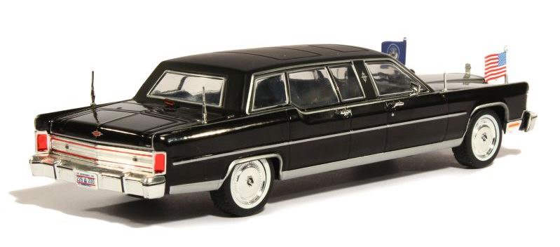 Limousine Lincoln Continental de 1972 Voiture Présidentielle Ronald Reagan 1/43 