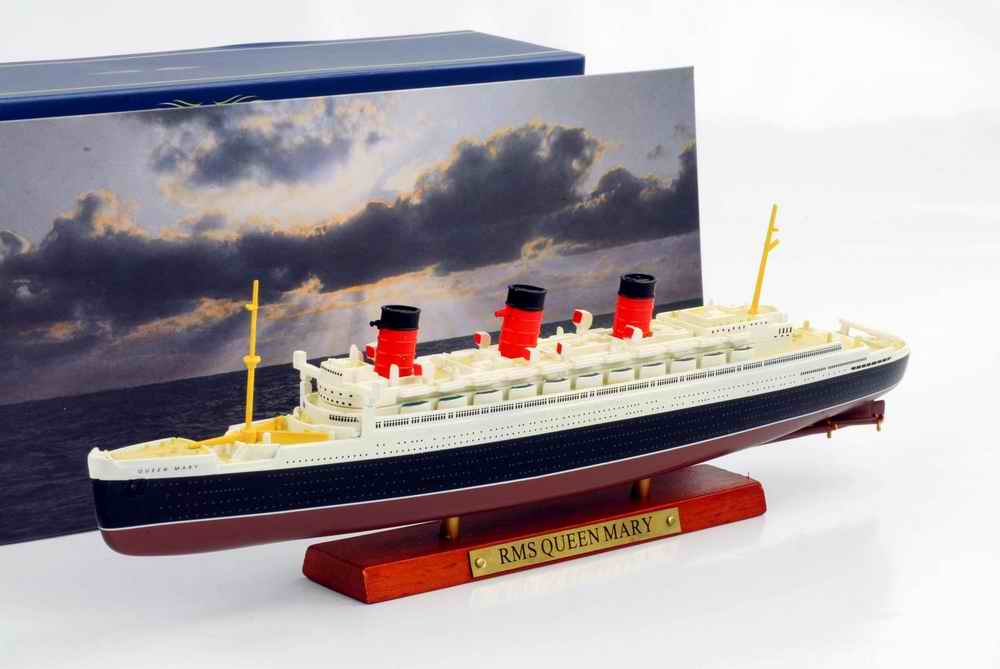 Maquette bateau Transatlantique RMS QUEEN MARY 1/1250