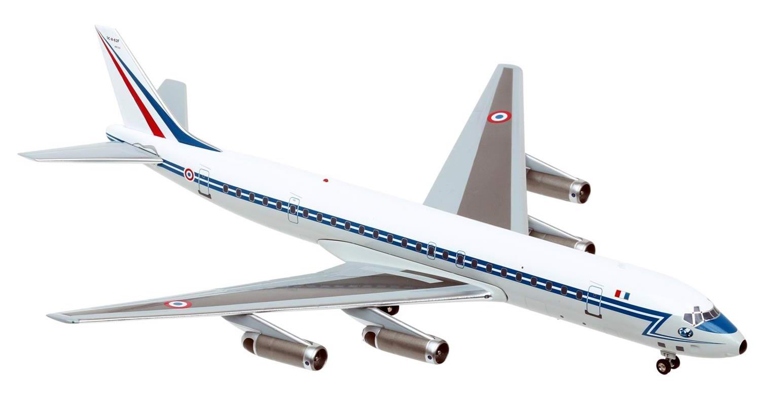 Maquette McDonnell Douglas DC8-62 RF Armée de l’Air Française Escadron de Transport 3/60 Estérel 1/200