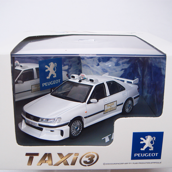 Véhicule Peugeot 406 Taxi 3 Skynet Aoshima au 1/43